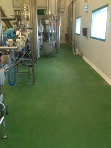 Polyuréthane Ciment Usine de transformation de fruits